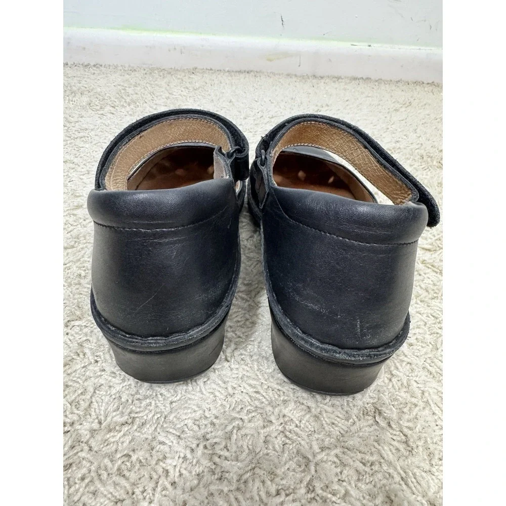 Finn‎ Comfort Women's Black Leather Mary Jane Shoes Size 8 Support Classic Retro